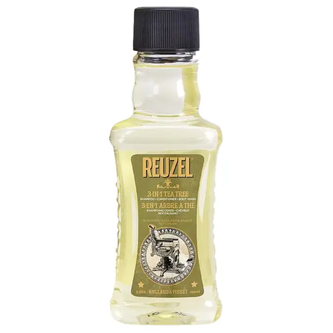 Reuzel 3w1 Tea Tree - męski szampon, żel pod prysznic i odżywka w jednym 100 ml
