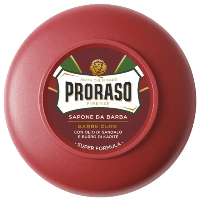 PRORASO Męskie mydło do golenia linia czerwona 150ml