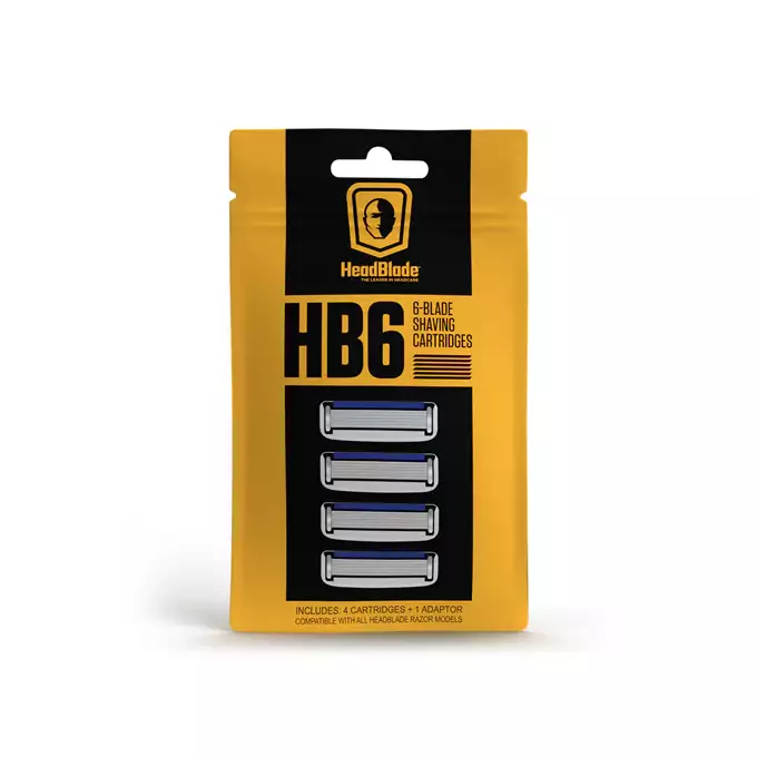 HeadBlade HB6 zapasowe wkłady do maszynki 6 ostrzy 4 szt