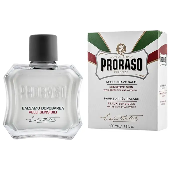 PRORASO Męski kremowy balsam po goleniu linia biała BEZ ALKOHOLU 100 ml