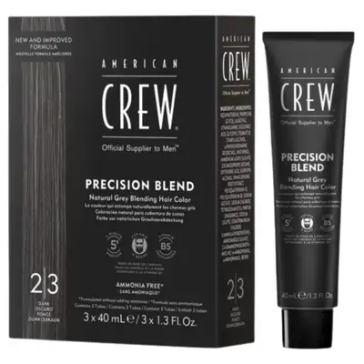 American Crew Precision Blend Odsiwiacz repigmentacja Kolor ciemny 2-3 3x40ml