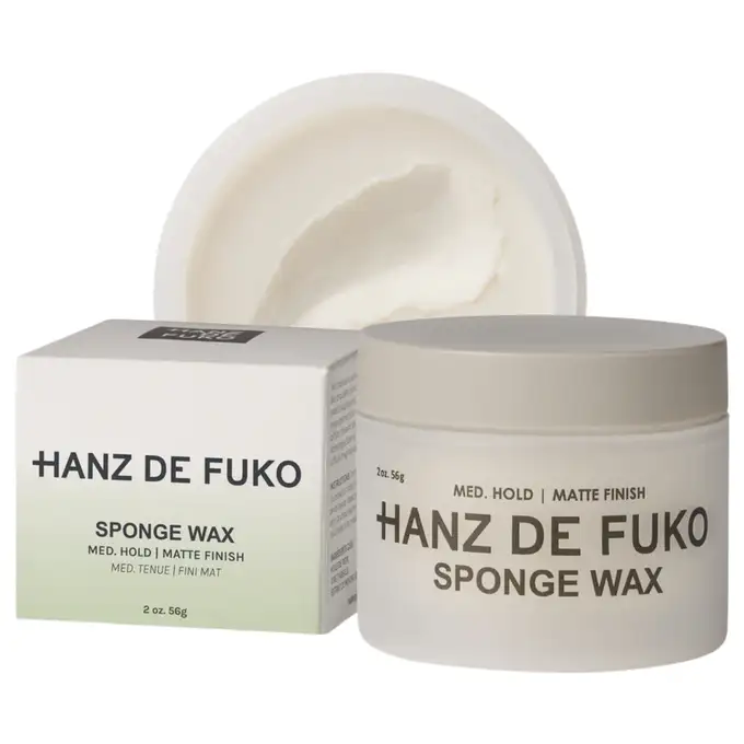Hanz de Fuko Sponge Wax Wodna pomada do włosów średni chwyt/matowe wykończenie 60ml