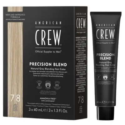 American Crew Precision Blend Odsiwiacz repigmentacja Kolor jasny 7-8 3x40ml