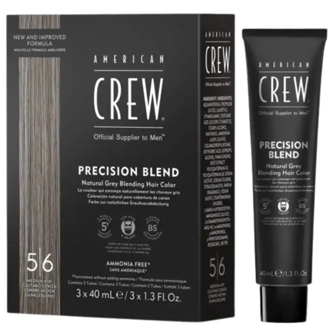 American Crew Precision Blend Odsiwiacz repigmentacja Kolor średni brąz 5-6 3x40ml
