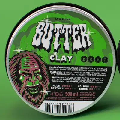 Pan Drwal Butter Clay Matte średni chwyt, matowe wykończenie XXL 500g