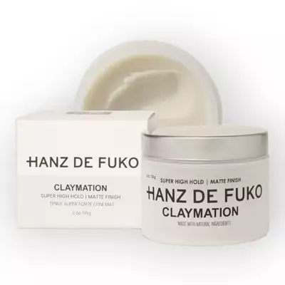 Hanz de Fuko Claymation Glinka do włosów bardzo mocny chwyt/matowe wykończenie 60ml