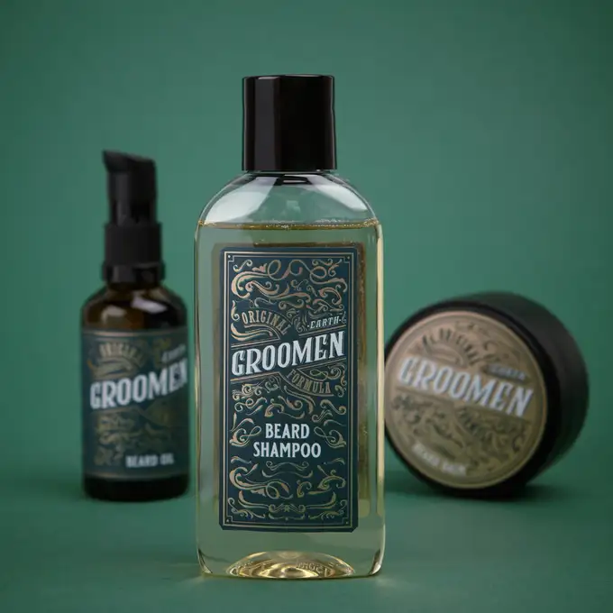 Groomen Earth - Nawilżający szampon do brody 150 ml
