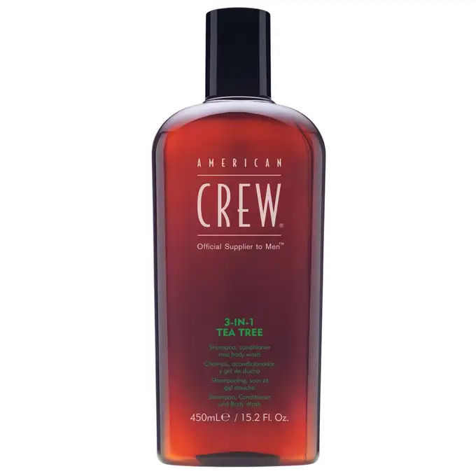 American Crew Tea Tree - 3w1 męski szampon żel pod prysznic i odżywka w jednym 450 ml