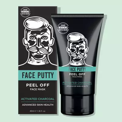 Barber Pro Face Putty Black Peel-Off - peelingująca czarna maska z węglem aktywowanym 40 ml