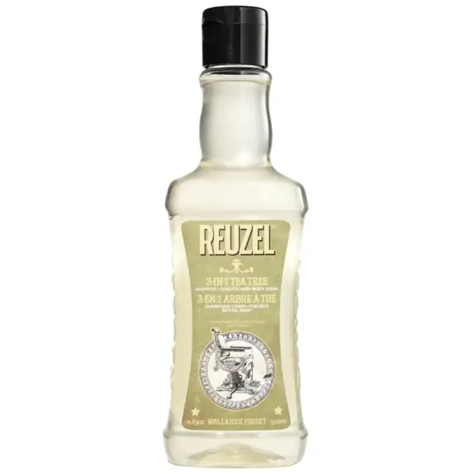 Reuzel 3w1 Tea Tree - męski szampon, żel pod prysznic i odżywka w jednym 350 ml