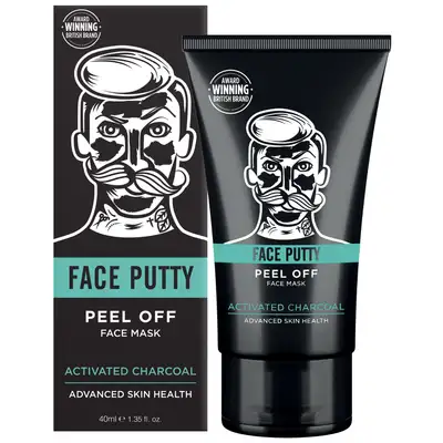 Barber Pro Face Putty Black Peel-Off - peelingująca czarna maska z węglem aktywowanym 40 ml