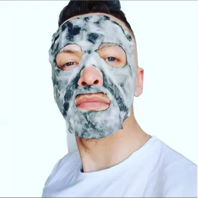 Barber Pro Foaming Cleansing Mask - piankowa maska oczyszczająca z węglem aktywowanym