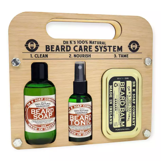Dr K Soap Beard Care System Cool Mint - zestaw do pielęgnacji brody 
