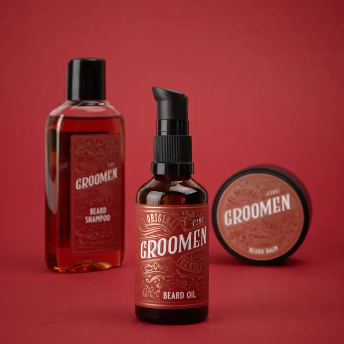 Groomen Fire - Naturalny olejek do pielęgnacji brody 50 ml