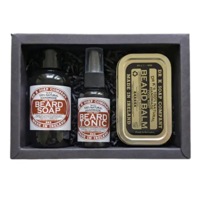 Dr K Soap Beard Care System Cool Mint - zestaw do pielęgnacji brody 