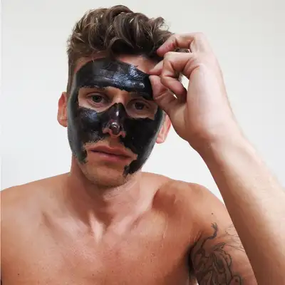 Barber Pro Face Putty Black Peel-Off - peelingująca czarna maska z węglem aktywowanym 40 ml