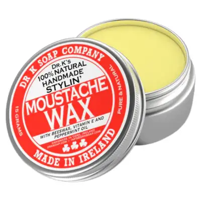 Dr K Soap Moustache Wax - naturalny odżywczy wosk do wąsów 15 g