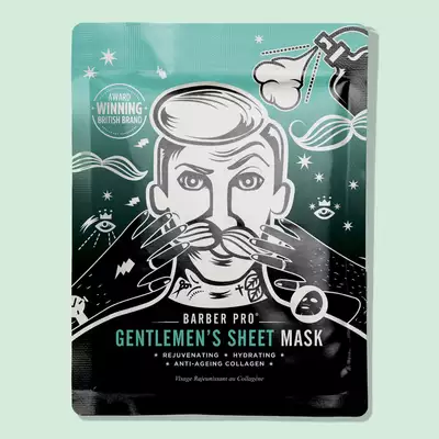 Barber Pro Gentlemen's Sheet Mask - odmładzająco-nawilżająca maska z kolagenem