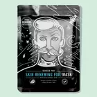 Barber Pro Skin Renewing Foil Mask - foliowa rozgrzewająca maska z kwasem hialuronowym i Q10