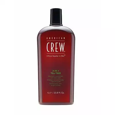 American Crew Tea Tree - 3w1 męski szampon żel pod prysznic i odżywka w jednym 1000 ml
