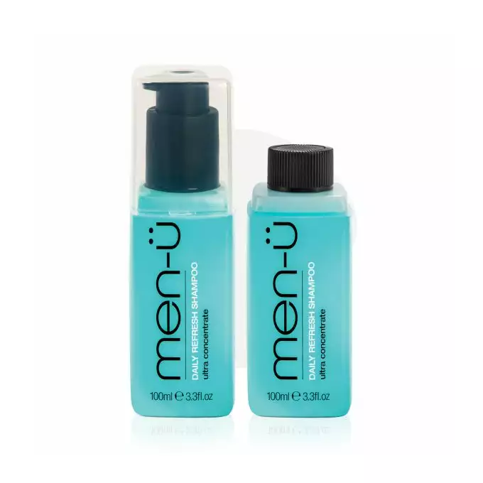 men-u refill kit - męski codzienny szampon nawilżający do włosów zestaw 2x100 ml