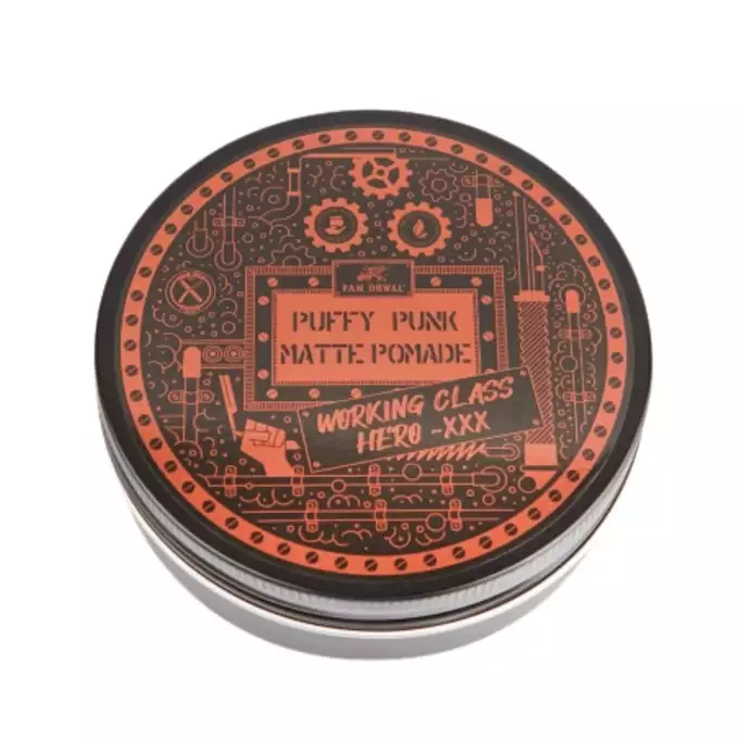 Pan Drwal Working Class Hero Puffy Punk - Pomada średni chwyt i matowe wykończenie 150 ml