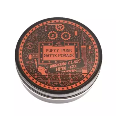 Pan Drwal Working Class Hero Puffy Punk - Pomada średni chwyt i matowe wykończenie 150 ml