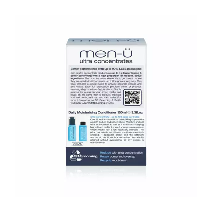 men-u refill kit - odżywka nawilżająca do włosów 2x100 ml