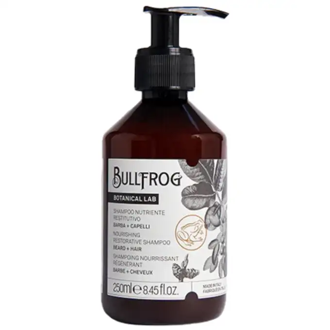 Bullfrog odżywiający szampon do włosów i brody - 250 ml