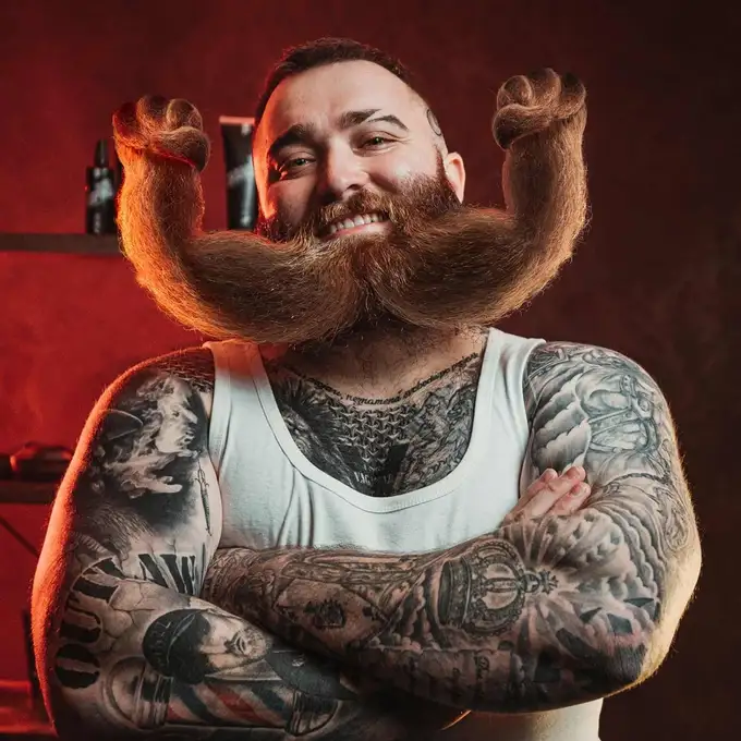 Angry Beards Zestaw Beard Roller i serum na porost do brody