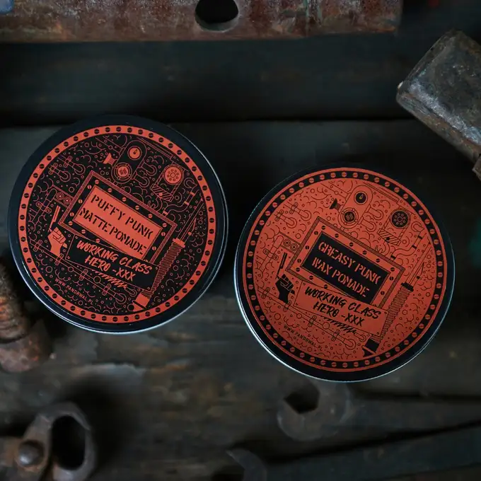 Pan Drwal Working Class Hero Puffy Punk - Pomada średni chwyt i matowe wykończenie 150 ml