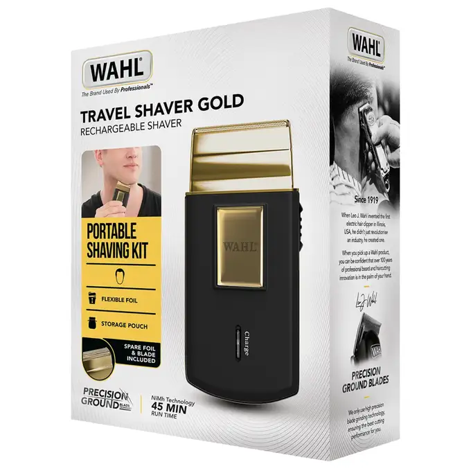 Wahl 3615 Travel Shaver Gold Bezprzewodowa podgolarka w kolorze złotym