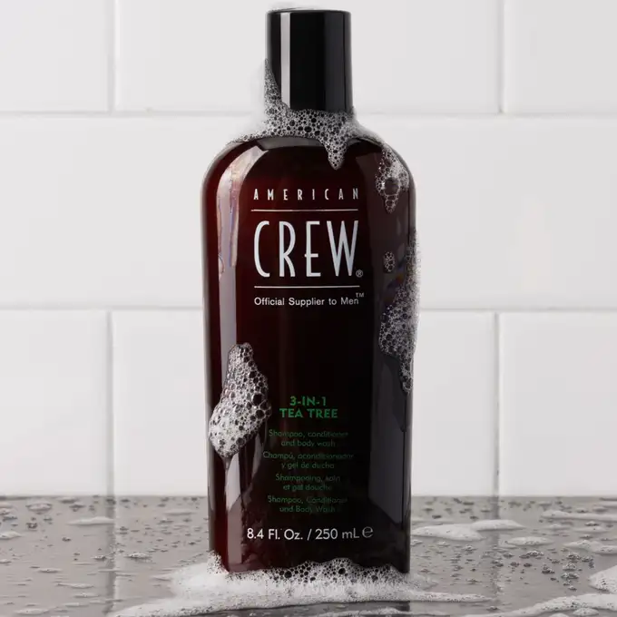 American Crew Tea Tree - 3w1 męski szampon żel pod prysznic i odżywka XXL 1000ml