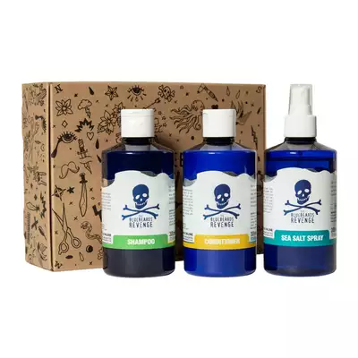Bluebeards - Zestaw do pielęgnacji i stylizacji włosów - szampon, odżywka i sea salt spray