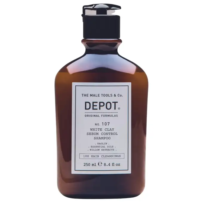 Depot 107 Szampon normalizujący wydzielanie sebum z glinką kaolin 250ml