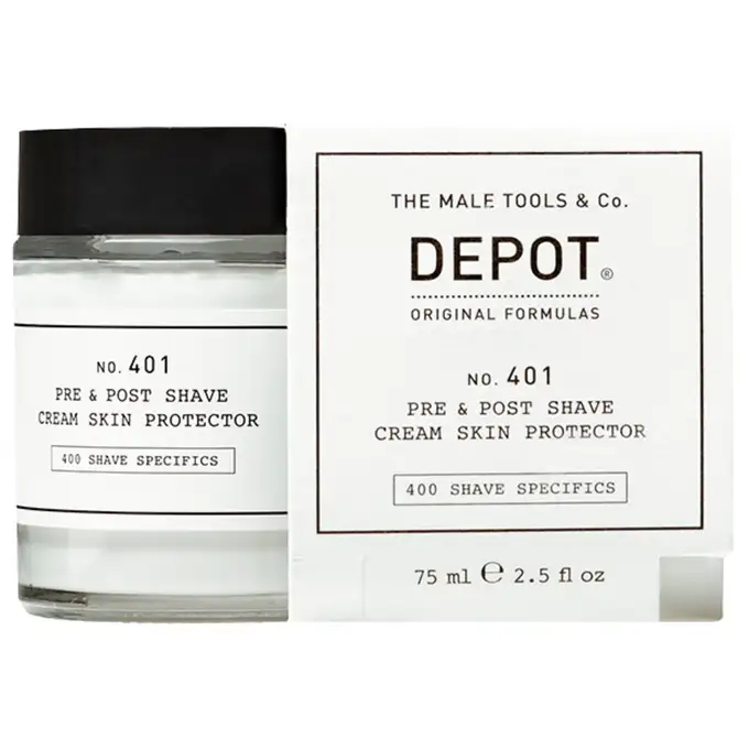 Depot 401 krem ochronny przed i po goleniu dla skóry wrażliwej 75ml