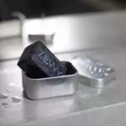 ZEW Aluminiowa czarna zamykana mydelniczka na mydła ZEW