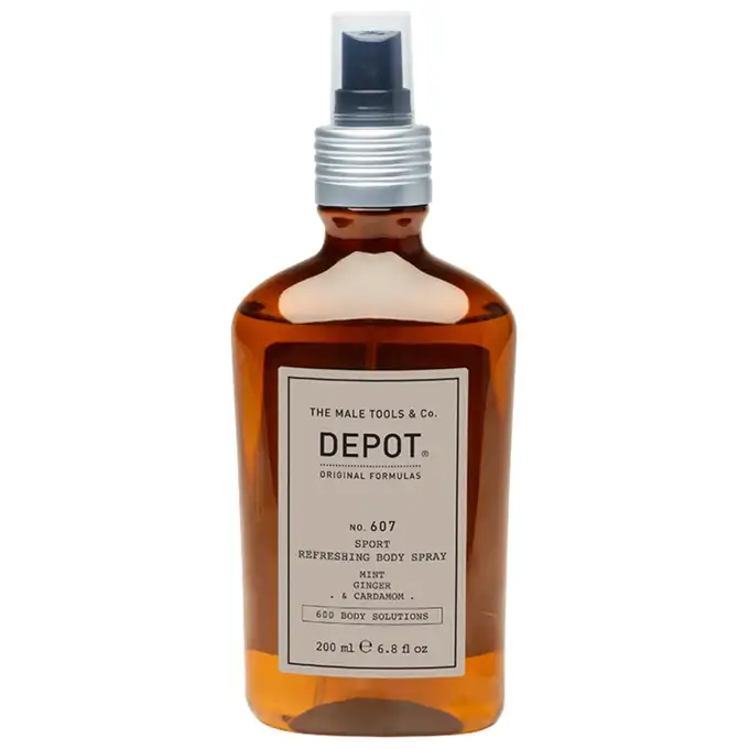 Depot 607 Odświeżający spray do ciała o zapachu mięty, imbiru i kardamonu 200ml