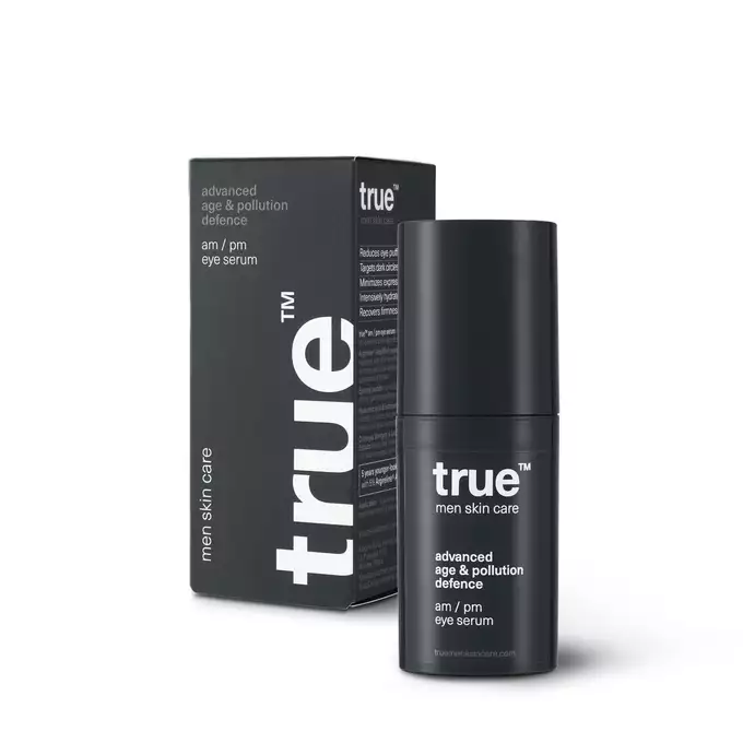 True men skin care - Zestaw na noc - regenerujący krem do twarzy oraz serum pod oczy