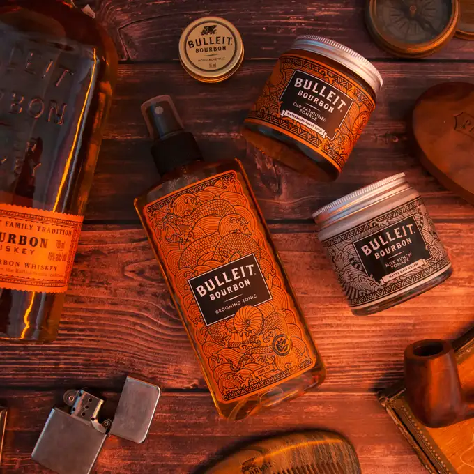 Pan Drwal Bulleit Bourbon Hair Kit - Zestaw prezentowy do pielęgnacji i stylizacji włosów
