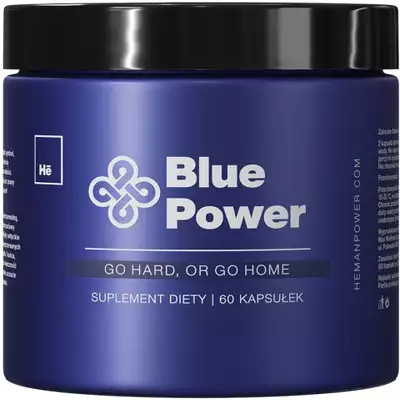 He - Blue Power - Suplement diety &quot;Wesprzyj męskość&quot; 60 kapsułek