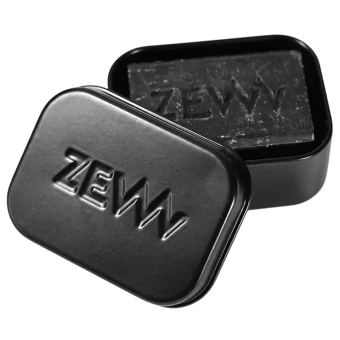 ZEW Aluminiowa czarna zamykana mydelniczka na mydła ZEW