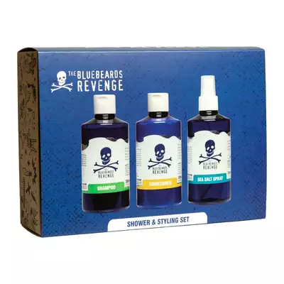 Bluebeards - Zestaw do pielęgnacji i stylizacji włosów - szampon, odżywka i sea salt spray
