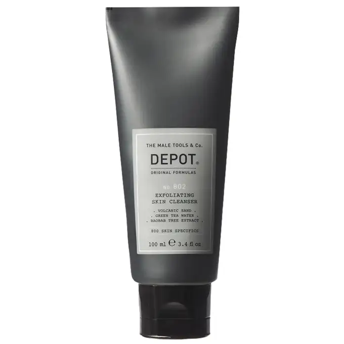 Depot 802 Oczyszczający peeling do twarzy z węglem aktywnym o potrójnym działaniu 100ml