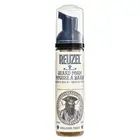 Zestaw do pielęgnacji brody - Balsam i pianka do brody Reuzel Wood &amp; Spice oraz mały kartacz do brody ZEW