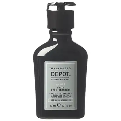 Depot 801 Oczyszczający żel do mycia twarzy z węglem aktywnym o potrójnym działaniu 50ml