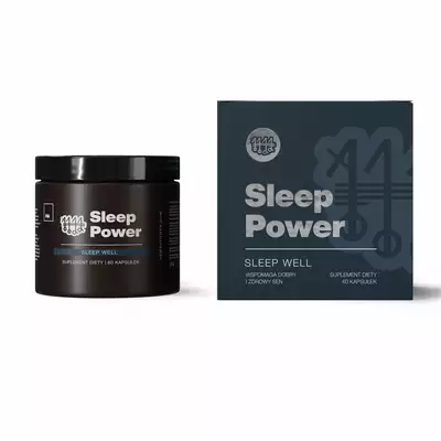 He - Sleep Power - Suplement diety &quot;Zdrowy i głęboki&quot; 60 kapsułek
