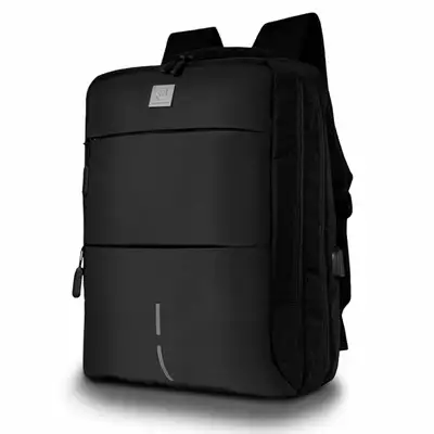 James Hawk Smart Backpack - Czarny plecak na laptopa