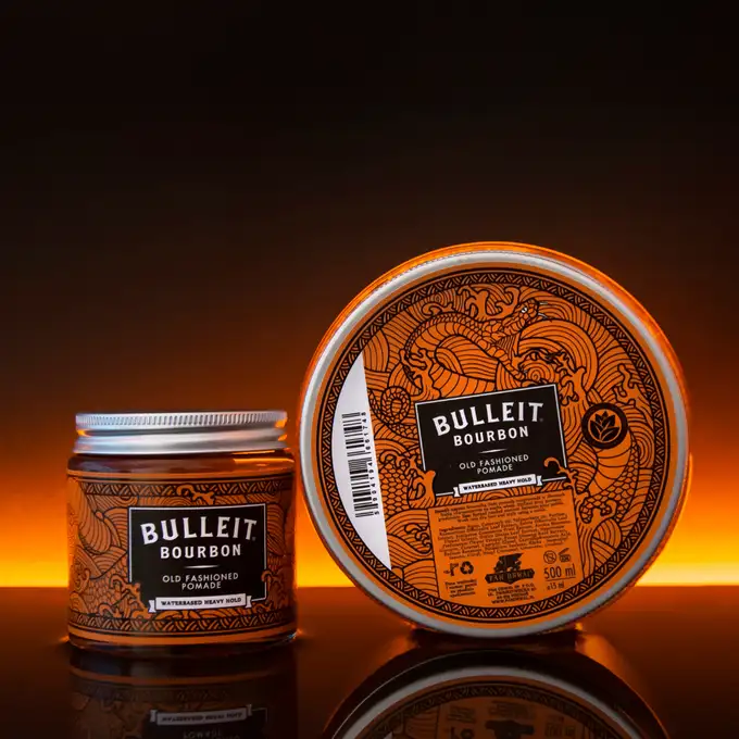 Pan Drwal Bulleit Bourbon Hair Kit - Zestaw prezentowy do pielęgnacji i stylizacji włosów - wersja z połyskiem