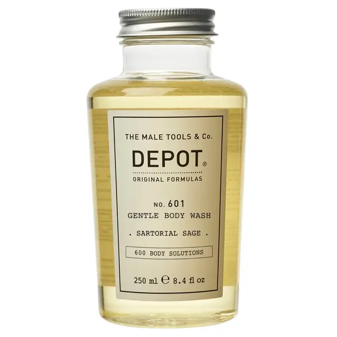 Depot 601 Delikatnie oczyszczający żel pod prysznic o zapachu Sartorial Sage 250ml